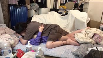 Yunnagi's Playful Trick: Shemale Teases Tired Teen (18+)