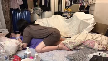 Yunnagi's Playful Trick: Shemale Teases Tired Teen (18+)