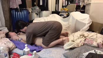 Yunnagi's Playful Trick: Shemale Teases Tired Teen (18+)