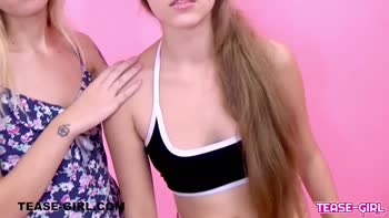 Blonde BFF Turns Teen (18+)'s Casting Couch Audition into Sizzling Seduction