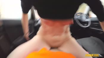 Tall Blonde Lexi Lou's Real Driving Lesson: CREAMPIED in Her Tight Pussy