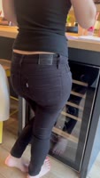 He Got a Drain on His Jeans - Blonde Blowjob Creampie