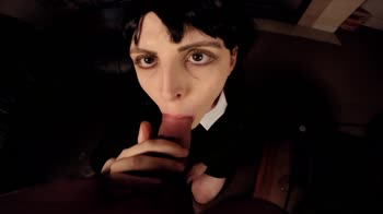 xNinjae's Wednesday Addams Cosplay Craves Rough Passion in HD POV