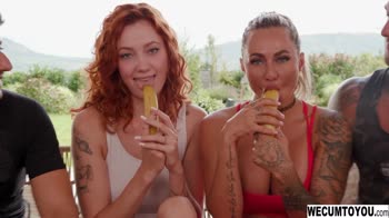 Michaela Isizzu - Michaela & Cherry's Swinging Fling: 4-Way Fun in 60FPS HD