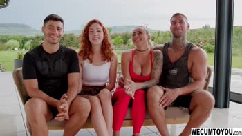 Michaela Isizzu - Michaela & Cherry's Swinging Fling: 4-Way Fun in 60FPS HD