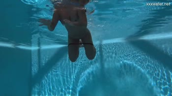 Hungarian Teen (18+) Siren's Underwater Big Boobs Show