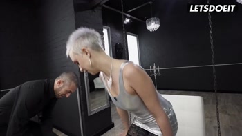 Short Haired Italian Beauty Deepthroats & Gets Ass Drilled Hard - HER LIMIT