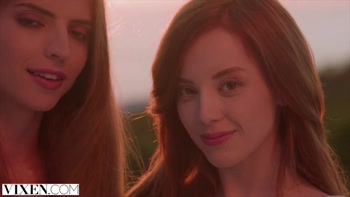 VIXEN Models Lottie & Emilie have intense hot threesome