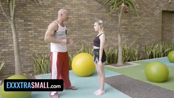 Tiny Blonde Teen (18+) Coco Lovelock's Big Dream: Coach Bang for Team Tryout