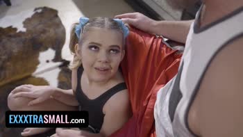 Tiny Blonde Teen (18+) Coco Lovelock's Big Dream: Coach Bang for Team Tryout