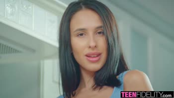 Alyssa Bounty's Sinful Seduction: Petite Teen (18+) Sucks and Gets Tossed