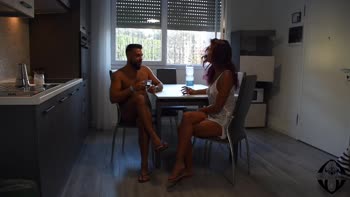 Viking Vara's Italian Naturist Seduction: Cum-Filled Kitchen Affair