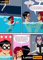 LatiinPorn's Trio Frenzy: Starfire, Raven & Robin