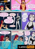 LatiinPorn's Trio Frenzy: Starfire, Raven & Robin