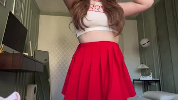 ShyBlanche's Cheerleader Solo: Cumming Multiple Times in 60FPS HD
