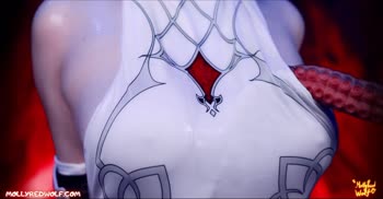 Rosaria's Temptation: MollyRedWolf in Genshin Impact Cosplay POV