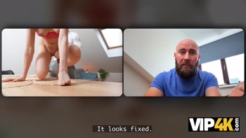 VIP4K. Video call turns into Cheating right in front of