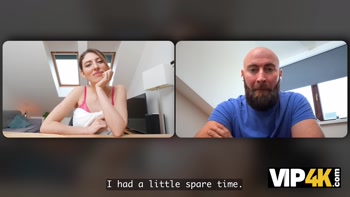 VIP4K. Video call turns into Cheating right in front of