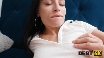 DEBT4k. What Milena Ray is hiding under the skirt?