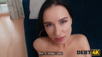 DEBT4k. What Milena Ray is hiding under the skirt?