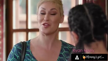 MOMMY'S GIRL - MILF Teacher Ryan Keely Catch Student Kiarra Kai Fingering Her Pussy During Massage