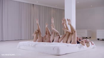ULTRAFILMS LEGENDARY Six beautiful girls in a hot passionate lesbian orgy!