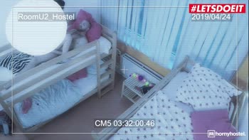 Stacy Bloom's Public Orgasm in the Horny Hostel