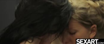 Whitney Conroy & Eileen Sue Sizzling Elevator Lesbian Seduction