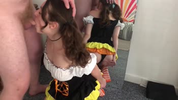 SophieEllie's Sizzling Blowjob Marathon: 10 Minutes of Deepthroat Pleasure
