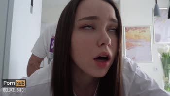 Deluxe_Bitch - Deluxe Bitch's Step Sister Cheesecake Surprise Ends in Creamy Kitchen Fuck