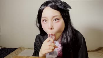 HentaiGirlJapan's Sizzling Nezuko Cosplay Solo