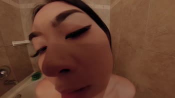 Nicky Rebel Seduces Stepdad in Shower POV
