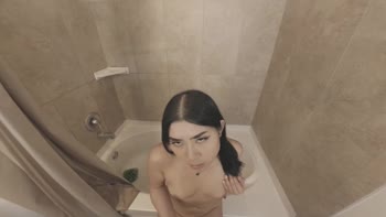 Nicky Rebel Seduces Stepdad in Shower POV