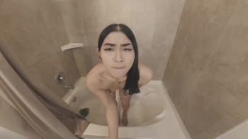 Nicky Rebel Seduces Stepdad in Shower POV