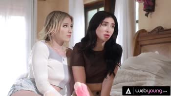 Melody Marks Teaches College Cutie Jazmin Luv The Thrills of Sorority Threesome Fun