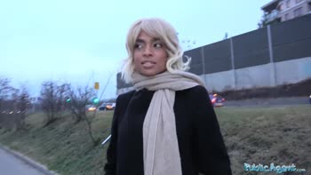 Luna Corazon's Sizzling POV Blowjob in Public Prague