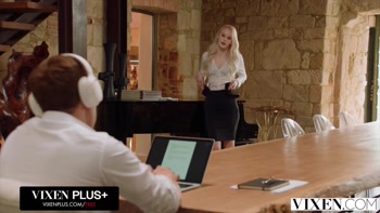 VIXEN Flawless Blonde Avrora Meey Can't Resist Her Boss' Thick Hard Cock