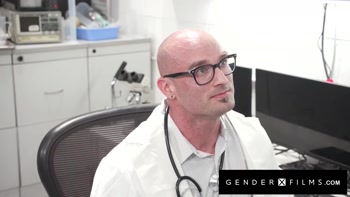 Jake Switch's Big Cock Gets Devoured by Trans Nurse Victoria Grant