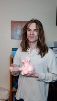 Futaloving Cockmaster's Basement Blowout: Big Dick, Buxom Babe, and Hentai Onahole