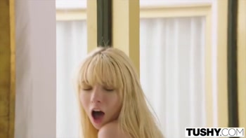TUSHY Hot Teen (18+) Gapes For Dominating Russian Boyfriend
