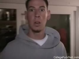 Oralsex Teases College Roomies with Blowjob Showdown