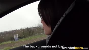 Nikita Bellucci's French Frenzy - POV Roadhead in the Car