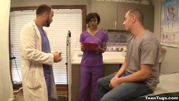 Nurse's Uniform Handjob Delight