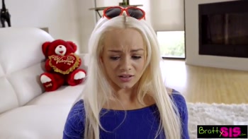 Bratty Sis - Little Sister Falls For Brothers VDay Surprise