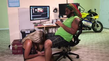 Nina Rivera Sucks Don Whoe's Thick Black Cock in POV