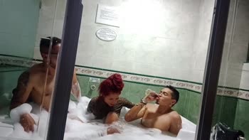 Darkfamilyk1ngs' Sultry Mexican Threesome with a Stunning MILF