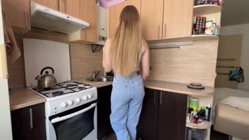 Belovefree's Breakfast Surprise: Taboo Treat for Her Big Bubble Butt