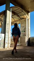 A4UARIANA's Barefoot Campus Strut: Public Teasing & Solo Delights