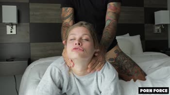 Porn Force's Blonde Babe Takes a Merciless Big Cock Ride