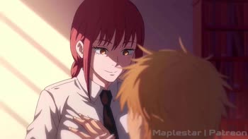 Makima's Reward: Chainsaw Man Hardcore Action with Maplestar_anime